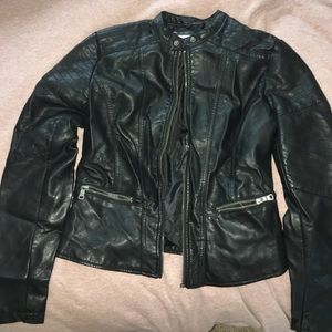 X-hilaration Faux Leather Jacket